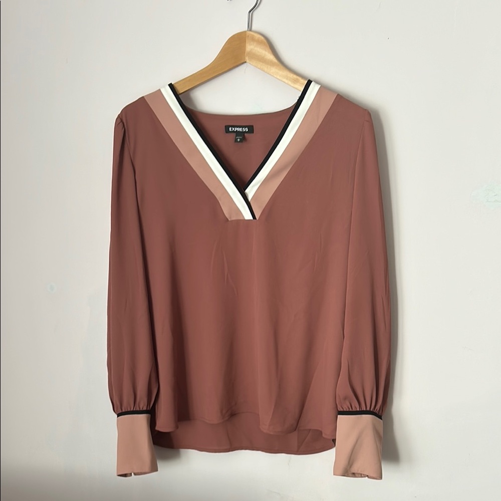 Express V-Neck Top Size M
